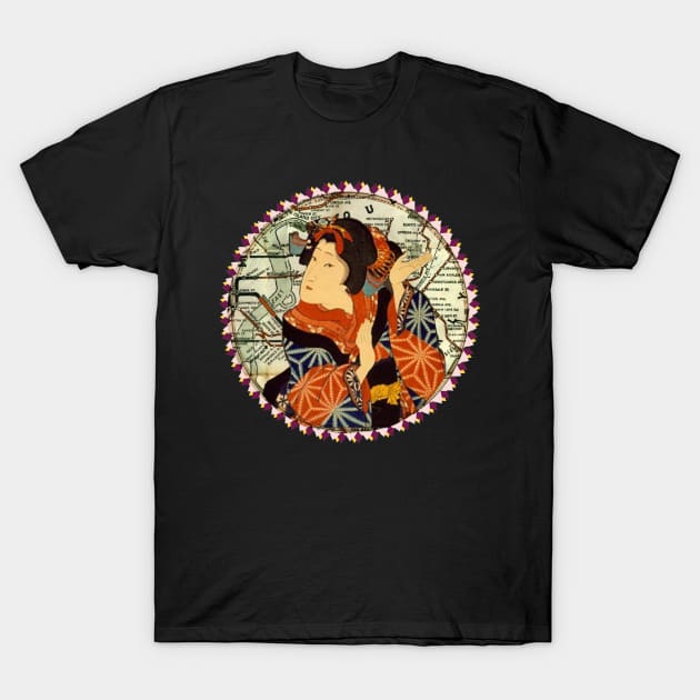 New York City Geisha T-Shirt by karenina